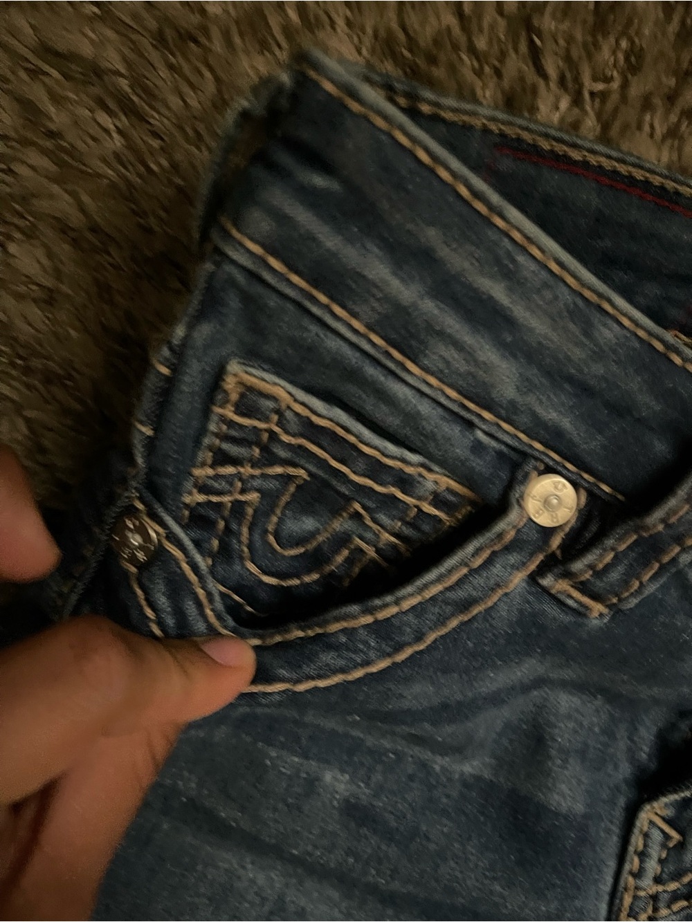 True Religion Women’s Dark Blue Bootcut Jeans - Picture 4 of 7